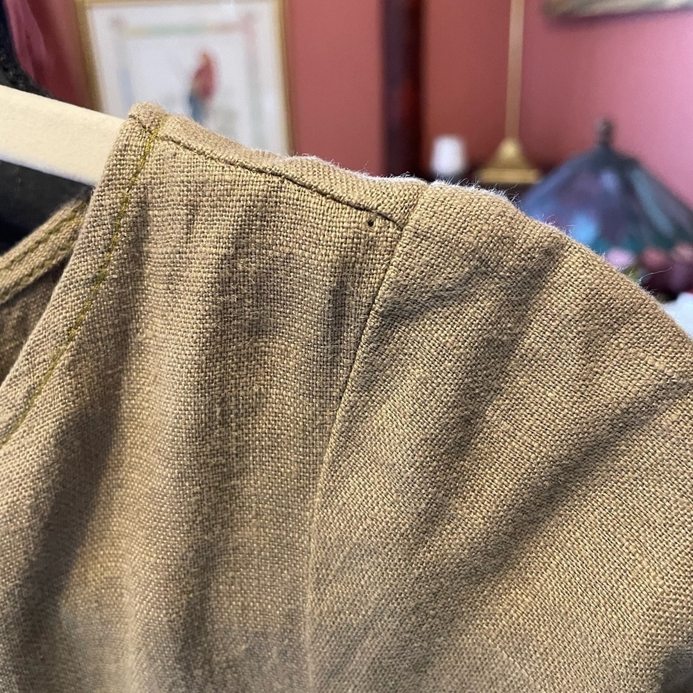 Uncle Frank Studio Anthropologie size small linen jumpsuit. Excellent condition - Picture 3 of 8